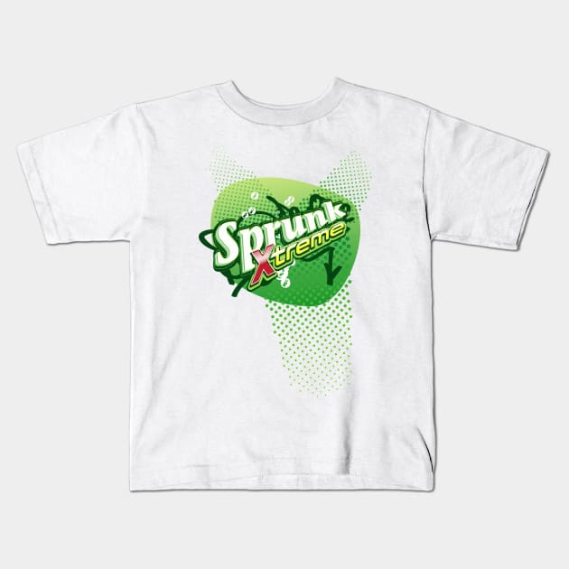 Sprunk Xtreme Soda Kids T-Shirt by MBK